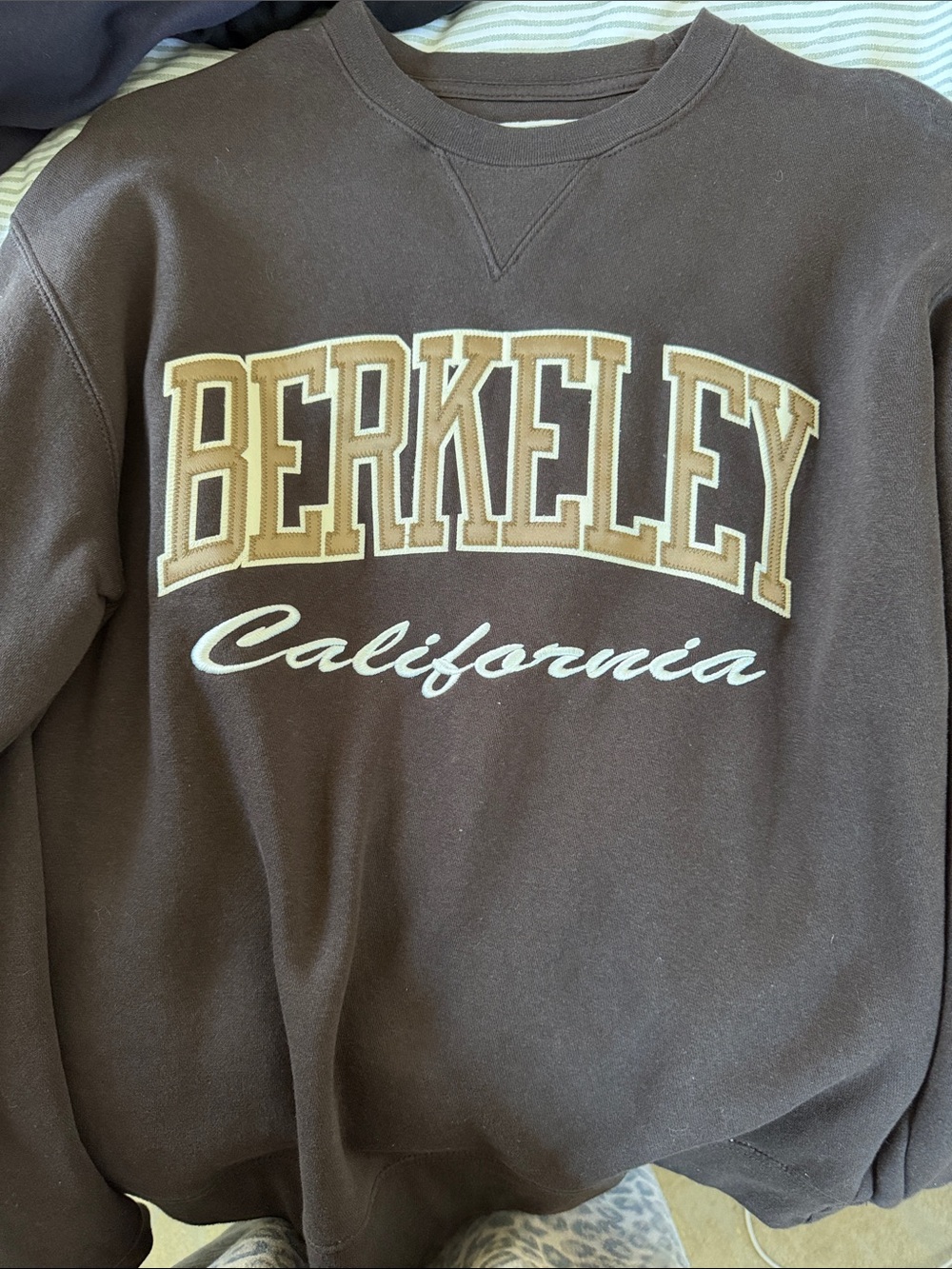 Berkeley California Brown Crewneck Sweatshirt